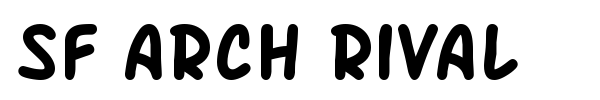 SF Arch Rival font preview